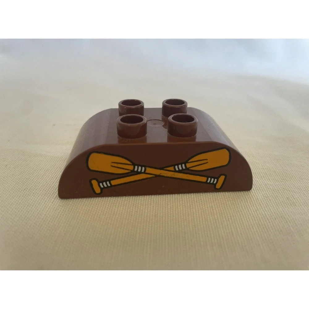 Lego Duplo BROWN CANOE PADDLES Lodge Cabin Piece SPECIALTY BLOCK Piece Part Boat